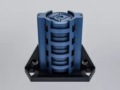 Scifi Industrial Prop Low-poly 3D model