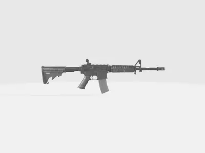 Gun AR4 Low-poly 3D model