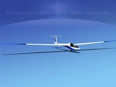Glaser Dirks DG200 15Mtr Sailplane V07 3D model