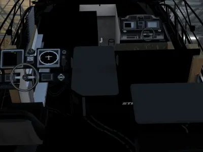 Yacht de luxe Mercedes 3D model
