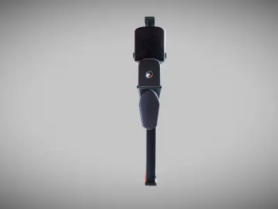 Cyberpunk Tactical Machine Pistol Low-poly 3D model