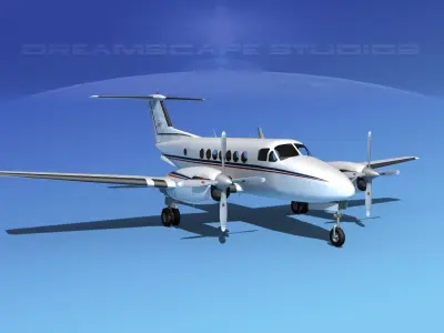 Beechcraft 350 Super King Air V07 3D model