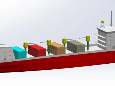 Ship Model 3D model purchase