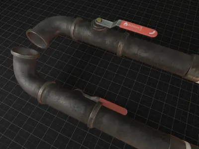 Pipe Mele Weapon Low-poly 3D model