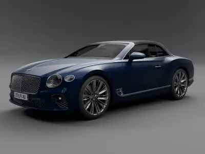 Bentley Continental Gt Speed Convertible Free 3D model