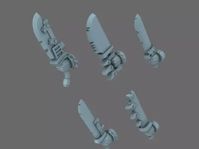 Space Orcs Machetes LEFT 3D print model