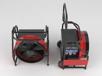 Industrial Fan 3D model 5