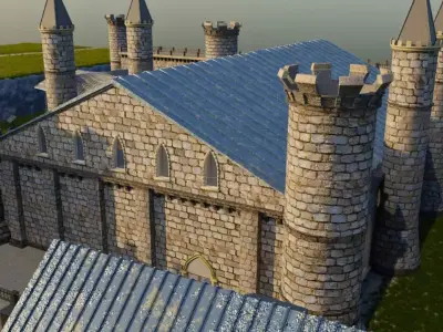 Castle Environment Asset Pack Free low-poly 3D model