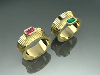 RING WITH STONES 3D PRINTING MODEL 3D print model 3D print model purchase