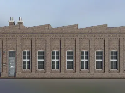 European Building 21 Low-poly 3D model