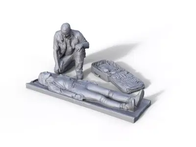 Paramedic figure set 3D print model
