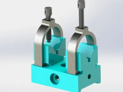 Double V-Block Clamp 3D model