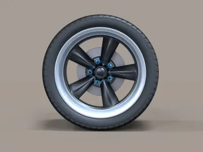 Sport wheel 3 3D model