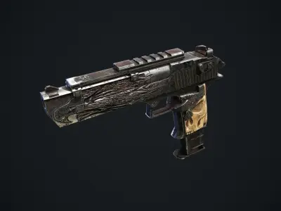 Desert Eagle Low-poly 3D model order