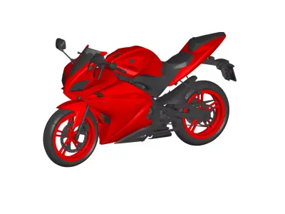 Yamaha YZF-R125  3D model