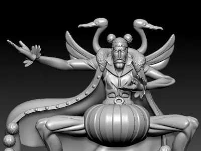 Bon clay fanart - mr 2 - One piece - split part 3D print model