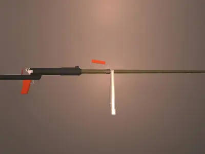 WWII Low Poly Weapons Pack Low-poly 3D model