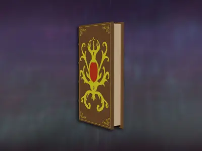 Deco Books Antique Baroque Series B Simple Shelf 3D model