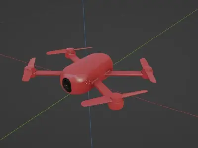 Camera Drone Pbr 3D model