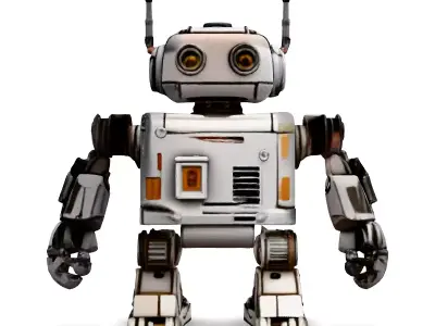 SciFi Robot Game Ready Model Low-poly 3D model