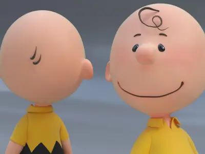 Charlie Brown Rigged for Maya 3D model