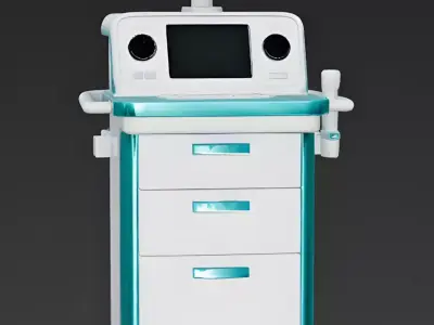Realistic Sci-Fi Medical Cart 3D Model Low-poly 3D model