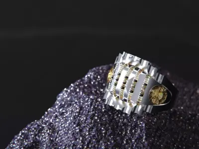 Crystal Geometry ring vol2 3D model