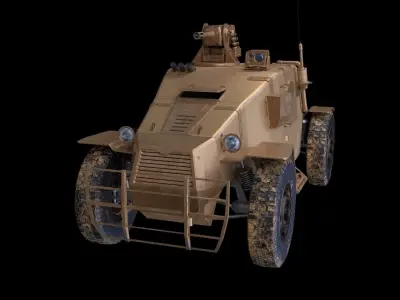 army vehicle Free 3D model
