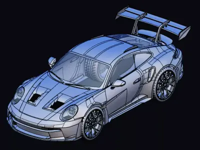 Porsche 911 GT3 RS 3D model