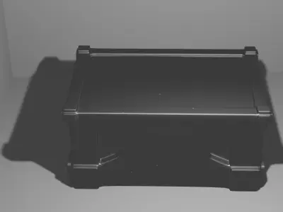 sci fi crate Free low-poly 3D model