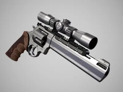 Taurus Raging Bull Low-poly 3D model