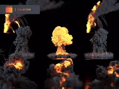 Explosiv VDB-Pack 3D model 3D model