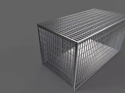 PBR Small Cage 2 Low-poly 3D model