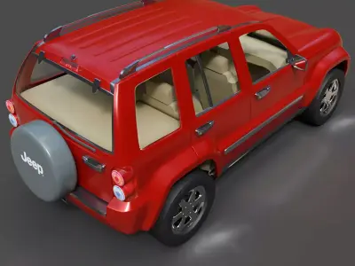 Jeep Liberty KJ Compact SUV - High-Poly 3D Model 3D model