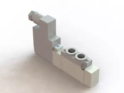 Valvula Solenoide SMC SY5120 3DZ 01 Solenoid Valve 3D model