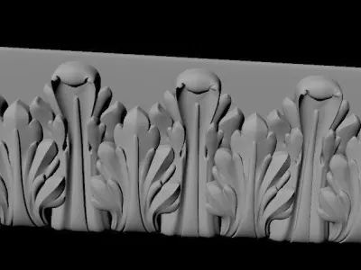 dekor ornate ornament 3D model 16