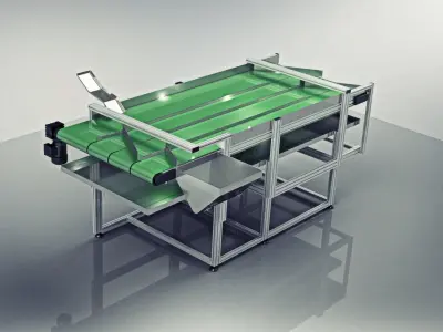 Industrial Conveyor 3D model