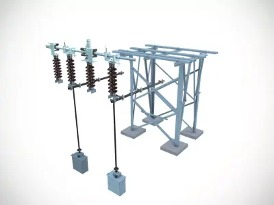 Electric Station Setup  3D model