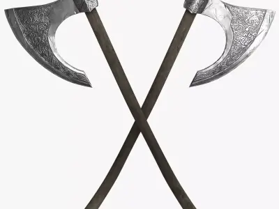Viking Ax Low-poly 3D model buy
