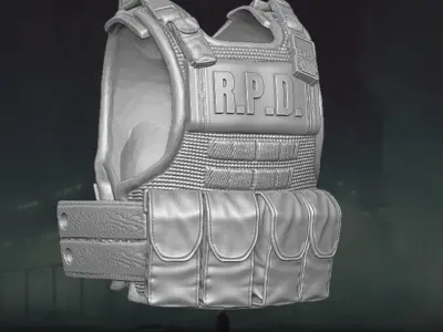 Resident Evil Fan Art Vest 3D printable File For Action Figures 3D print model