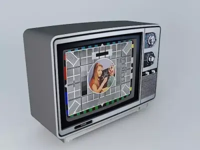 Retro TV 3D model