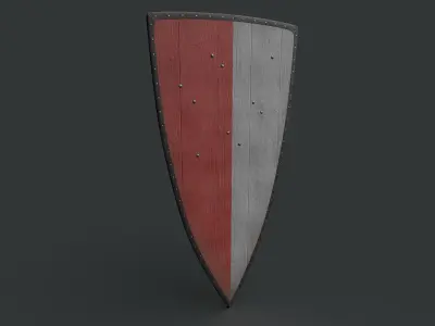 Medieval Kite Shield 3D model