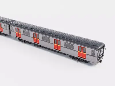 81-71 Prague metro train set - Metro Praha 3D model