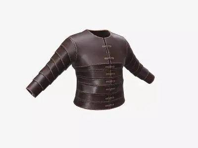 Ancient Armor LeatherArmor 3D Model Game Ready PBR Low Poly Low-poly 3D model