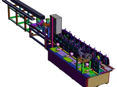 Gypsum Board Roll Forming Machine  3D model