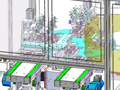 Horn combination automatic dispensing machine 3D model