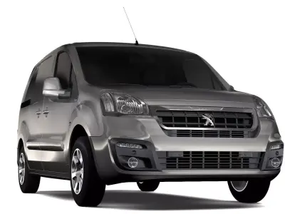 Peugeot Partner Van L1 2slidedoors 2017 3D model