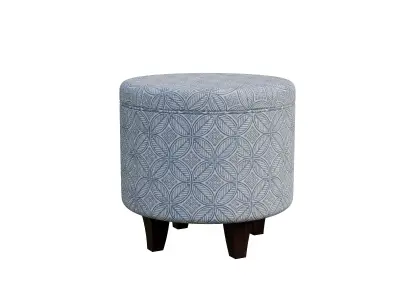 Loni Round Storage Ottoman Low-poly 3D model
