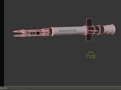 STARStreak antiaircraft missile 3D model