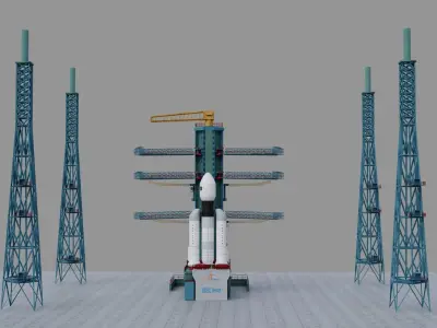 Rocket Launcher 3D Model Low-poly 3D model